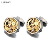 Steampunk Gear Watch Mechanism Cufflinks