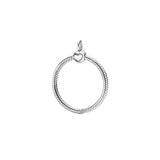 925 Sterling Silver O Beads for Cable Chain Pendant Necklace