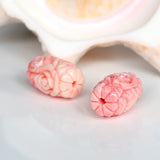 Hot Pink Conch Shell Carved Starfish Earrings Beads For Women