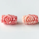 Hot Pink Conch Shell Carved Starfish Earrings Beads For Women