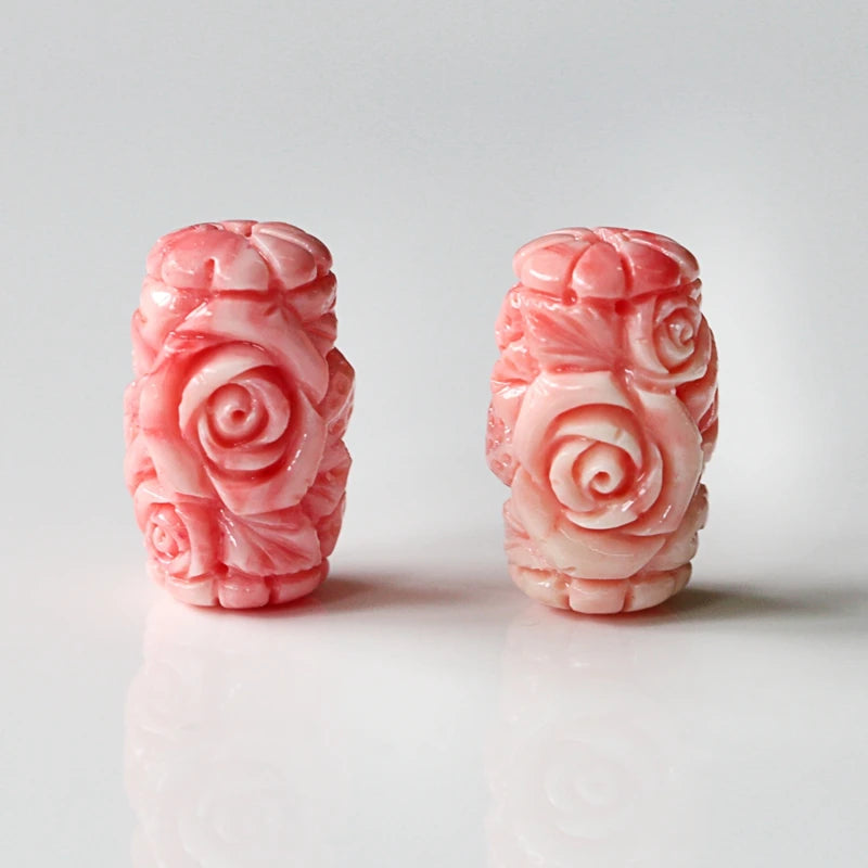 Hot Pink Conch Shell Carved Starfish Earrings Beads For Women