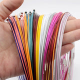 Purple Steel Wire Chain Choker Necklace 50pcs/lot 1mm 18inch
