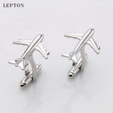 Classic Plane Styling Cufflinks Airplane Tie Clip
