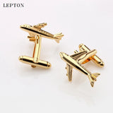 Classic Plane Styling Cufflinks Airplane Tie Clip