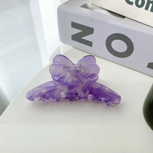 Retro Mermaid Bowknot Hair Claw Clip