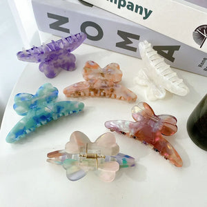 Retro Mermaid Bowknot Hair Claw Clip
