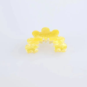 Retro Hollow Candy Hair Claw Clips Flower Shape Transparent