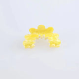 Retro Hollow Candy Hair Claw Clips Flower Shape Transparent