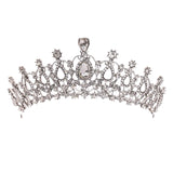Rhinestone Crystal Bride Jewelry Set Tiara Earring Necklace