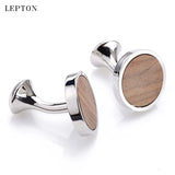Hedgehog Sandalwood Cufflinks Wedding Men's Presents