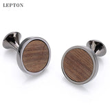 Hedgehog Sandalwood Cufflinks Wedding Men's Presents