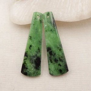 Ruby And Zoisite Earring Bead, Natural Stone For Earrings Making