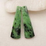 Ruby And Zoisite Earring Bead, Natural Stone For Earrings Making
