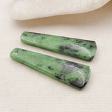 Ruby And Zoisite Earring Bead, Natural Stone For Earrings Making