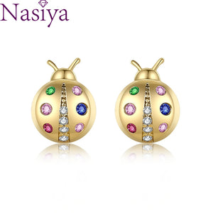 Colorful Insect Stud Earrings for Women - Party Birthday Jewelry Gift