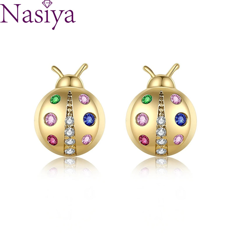 Colorful Insect Stud Earrings for Women - Party Birthday Jewelry Gift