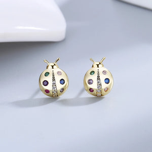Colorful Insect Stud Earrings for Women - Party Birthday Jewelry Gift