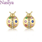 Colorful Insect Stud Earrings for Women - Party Birthday Jewelry Gift