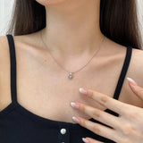 S925 Sterling Silver Crown Necklace Pendant Couple Birthday Gift