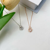 S925 Sterling Silver Crown Necklace Pendant Couple Birthday Gift