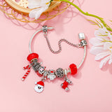Hot Santa Socks Crutches Charm Bracelet DIY Bracelet Making For Christmas