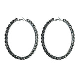 Bohemian Crystal Hoop Earrings - Women's Big Circle Jewelry