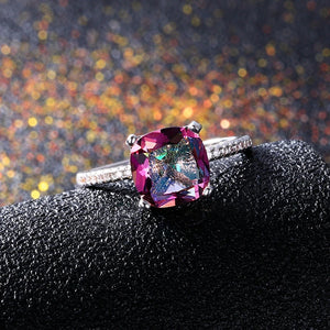 925 Silver Amethyst Ring Wedding Anniversary Gift