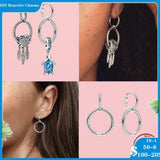 Hot 925 Silver Double Hoop Earrings for Women