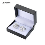 Silver Crusaders Cufflinks Lepton Round Cufflink