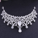 Silver Crystal Wedding Crown Headband Bridal Tiara Party Show Pageant Princess