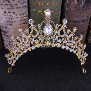 Silver Crystal Wedding Crown Headband Bridal Tiara Party Show Pageant Princess