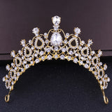 Silver Crystal Wedding Crown Headband Bridal Tiara Party Show Pageant Princess