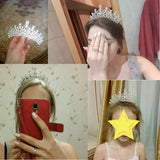 Silver Crystal Wedding Crown Headband Bridal Tiara Party Show Pageant Princess