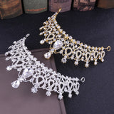 Silver Crystal Wedding Crown Headband Bridal Tiara Party Show Pageant Princess