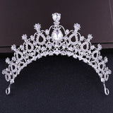 Silver Crystal Wedding Crown Headband Bridal Tiara Party Show Pageant Princess
