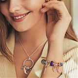 Hot Silver Infinity Knot Snake Chain Bracelet for Charms
