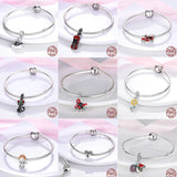 Silver Monkey Rainbow Charm Beads for Bracelet DIY Jewelry Gift