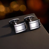 Silver Square Cufflink Cufflinks for Men's Shirt