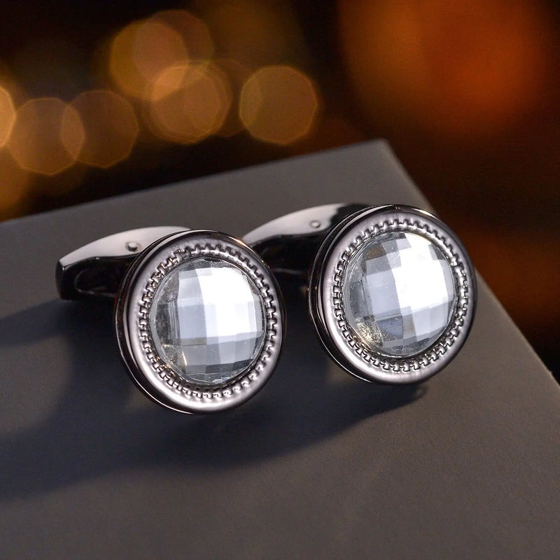 Silver Square Cufflink Cufflinks for Men's Shirt