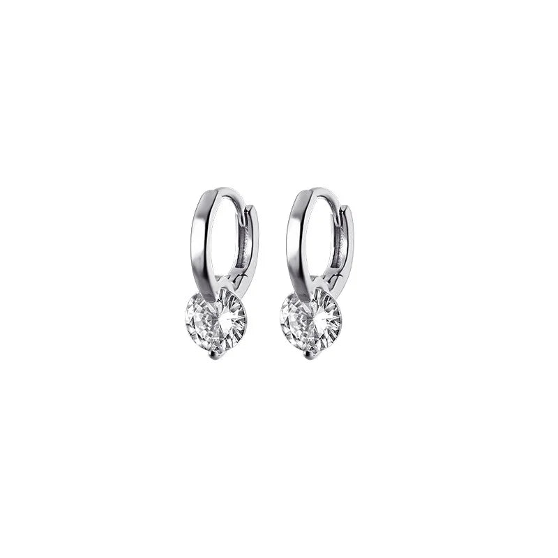 Small Hoop Earrings for Women 925 Sterling Silver Ear Diamond Ear Ring