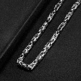 Vintage Stainless Steel Chain Necklace Silver Men Women Party Jewelry