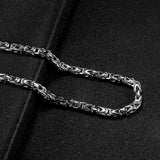 Vintage Stainless Steel Chain Necklace Silver Men Women Party Jewelry