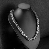 Vintage Stainless Steel Chain Necklace Silver Men Women Party Jewelry