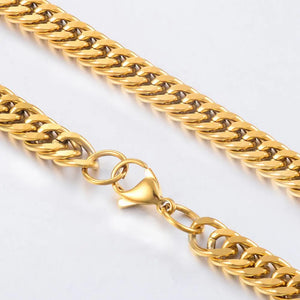 Hot Stainless Steel Cuban Chain Men And Women Classic Style