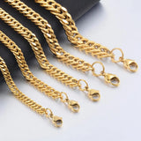 Hot Stainless Steel Cuban Chain Men And Women Classic Style