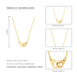 Stainless Steel Handcuff Pendant Necklace Short Chain Lover Gift