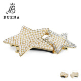 Hot Pearl Hair Clip Star Shaped Rhinestone Barrette for Girls