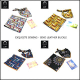Hot Top Lady Rayon Twill Scarf Printed Square Scarves Women Silk Small Scarf