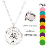 Family Tree of Life Stainless Steel Diffuser Locket 30MM
