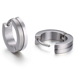 Spain Anti Allergy Titanium Hoop Earrings Men Women Gift
